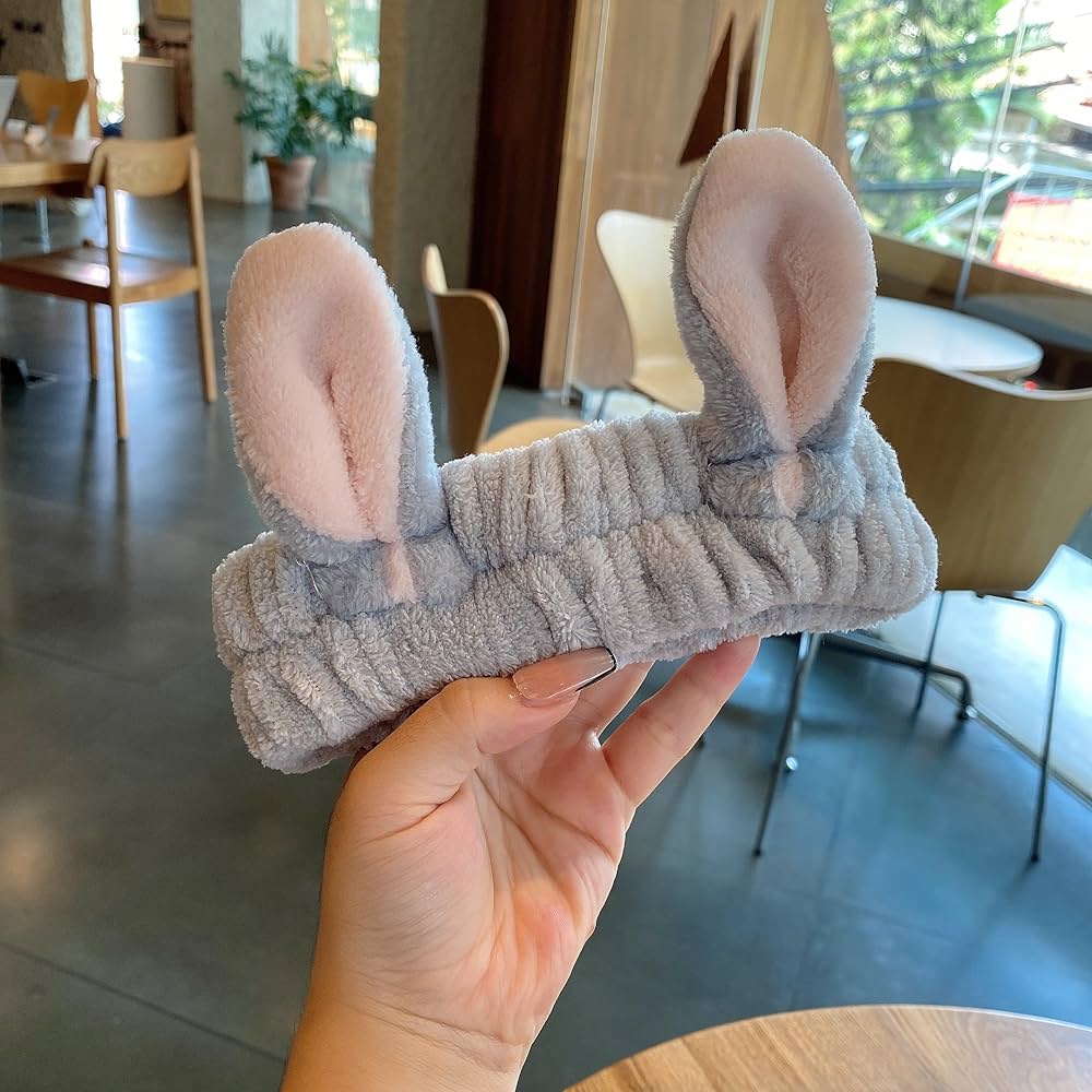 Rabbit Ear Grey Headband