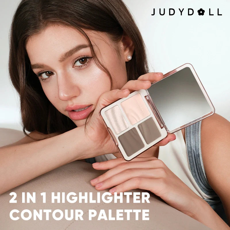 Judydoll - 2 IN 1 Highlighter Contour Palette