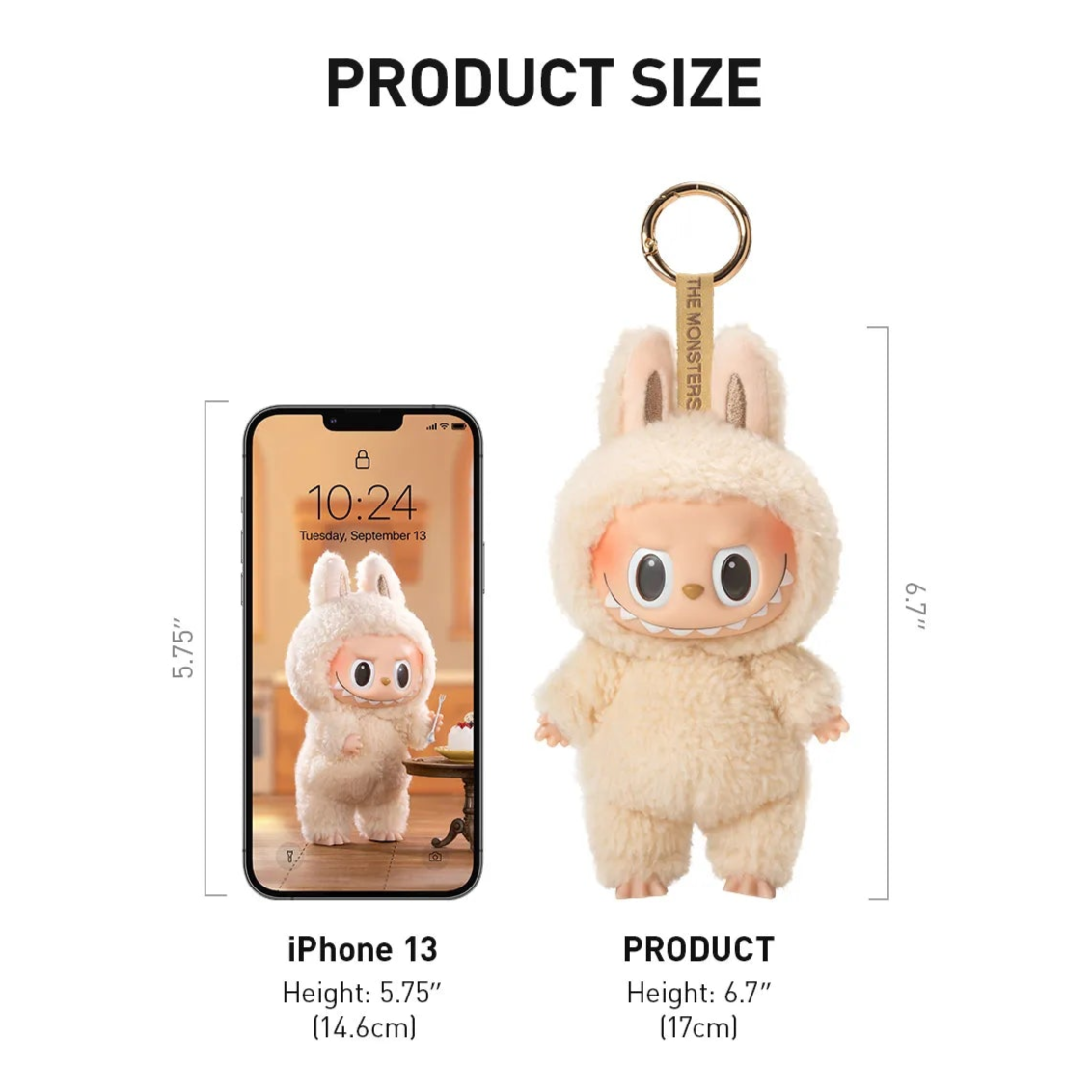 Labubu The Monsters Exciting Macaron Plush Pendant